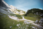 Wanderweg von der Hochalm in Richtung Osterfelderkopf